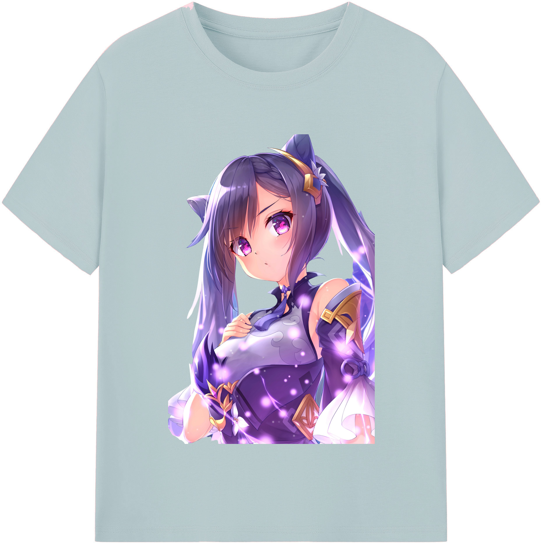 げんし神 刻晴 こくせい genshin Kokusei 綿100％半袖Tシャツ（フロントプリント）